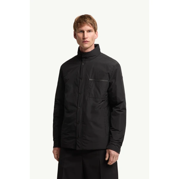 Moncler Yndale Short Down Jacket in Black, view 4 | Men's Jackets | Coveti