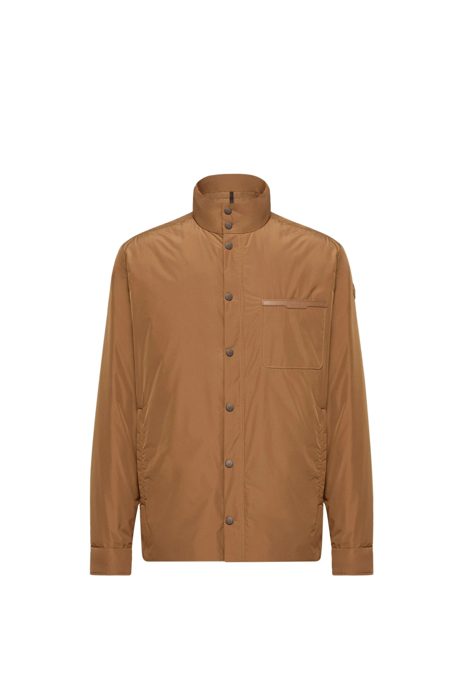 Moncler Yndale Short Down Jacket in Light Brown Moncler Yndale Short Down Jacket in Light Brown | Men's Jackets | Coveti