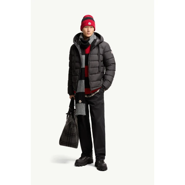 Moncler Zeflor Hooded Down Jacket in Black, view 2 | Men's Jackets | Coveti