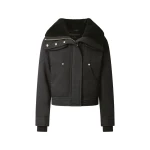 Moose Knuckles Aurora Down Trucker Jacket in Black | Coveti