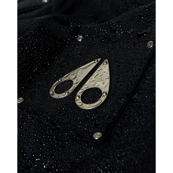 Moose Knuckles Aurora Down Trucker Jacket in Black | Jackets | Coveti
