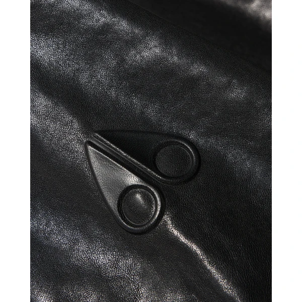 Moose Knuckles BLVD Leather Field Jacket in Black | Leather Jackets | Coveti
