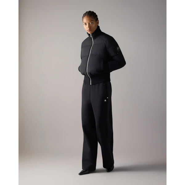 Moose Knuckles Banff Down Bomber in Black | Jackets | Coveti