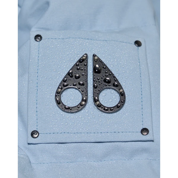 Moose Knuckles Banff Down Bomber in Blue Ice | Jackets | Coveti