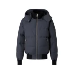 Moose Knuckles Banff Down Bomber in Cement | Coveti