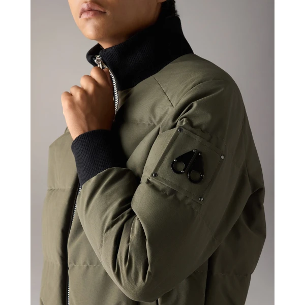 Moose Knuckles Banff Down Bomber in Combat | Jackets | Coveti