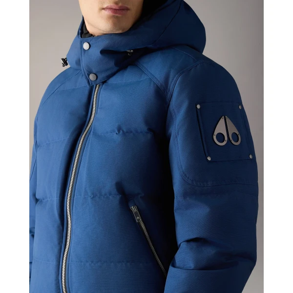 Moose Knuckles Banff Down Bomber in Nightfall | Men Jackets | Coveti