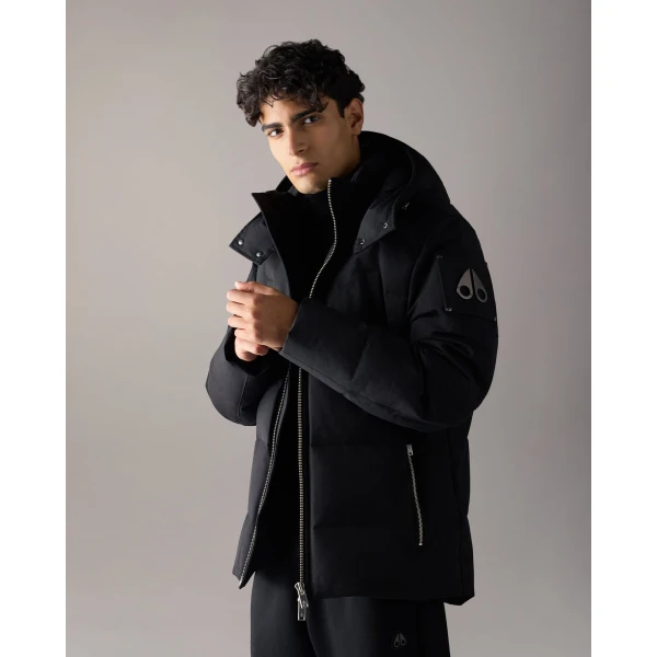 Moose Knuckles Banff Down Jacket in Black | Men Jackets | Coveti