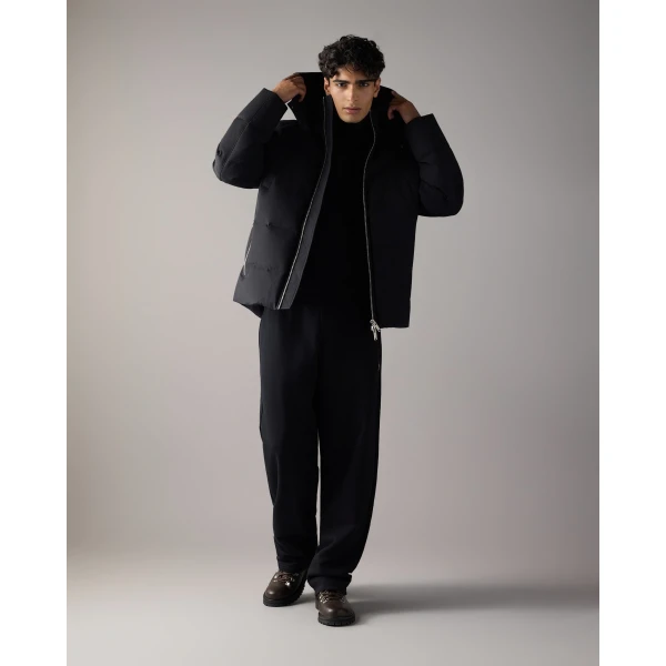 Moose Knuckles Banff Down Jacket in Black | Men Jackets | Coveti