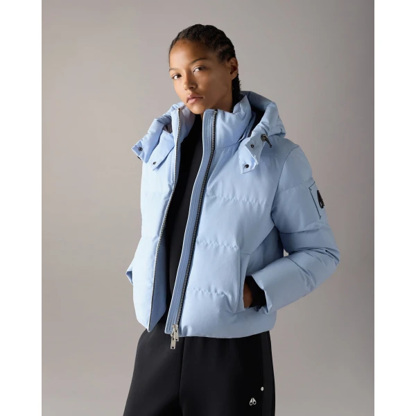 Moose Knuckles Banff Down Jacket in Blue Ice | Jackets | Coveti