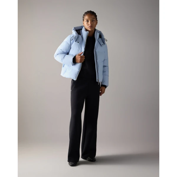 Moose Knuckles Banff Down Jacket in Blue Ice | Jackets | Coveti