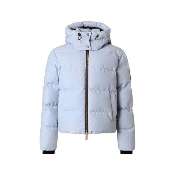 Moose Knuckles Banff Down Jacket in Blue Ice | Coveti