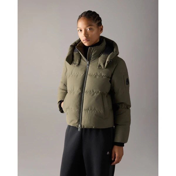Moose Knuckles Banff Down Jacket in Combat | Jackets | Coveti