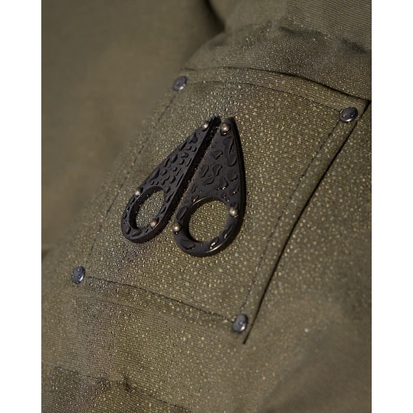 Moose Knuckles Banff Down Jacket in Combat | Jackets | Coveti