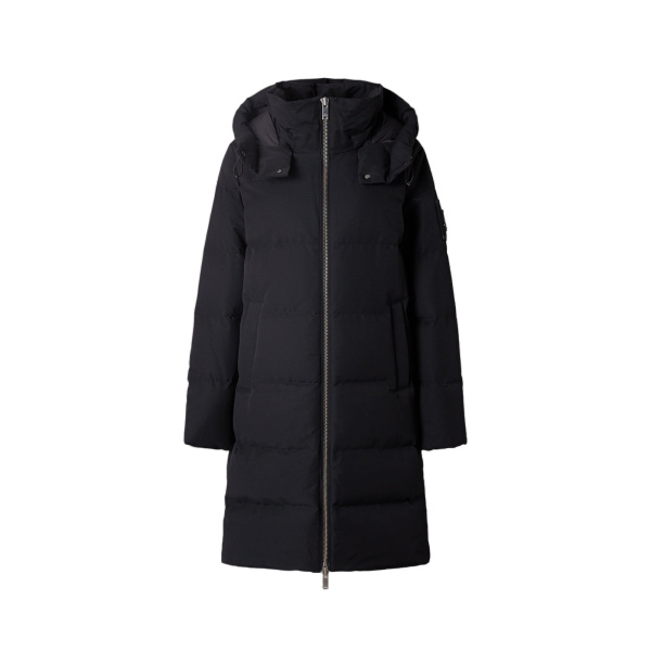 Moose Knuckles Banff Down Parka in Black | Coveti