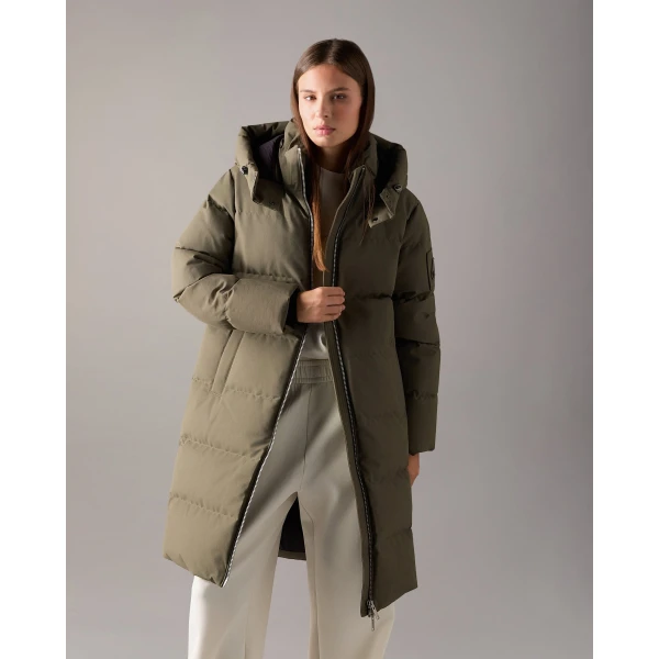 Moose Knuckles Banff Down Parka in Combat | Coats | Coveti