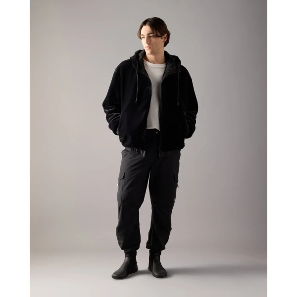Moose Knuckles Borden Bunny Reversible Jacket in Black Monogram | Men Jackets | Coveti