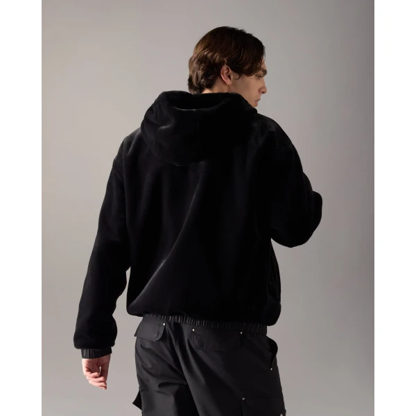 Moose Knuckles Borden Bunny Reversible Jacket in Black Monogram | Men Jackets | Coveti