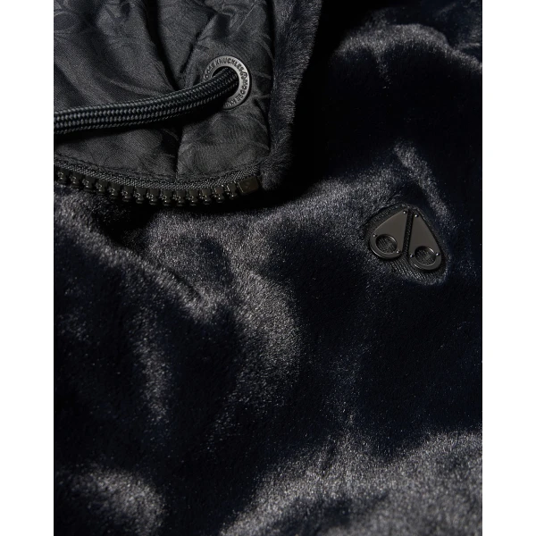 Moose Knuckles Borden Bunny Reversible Jacket in Black Monogram | Men Jackets | Coveti