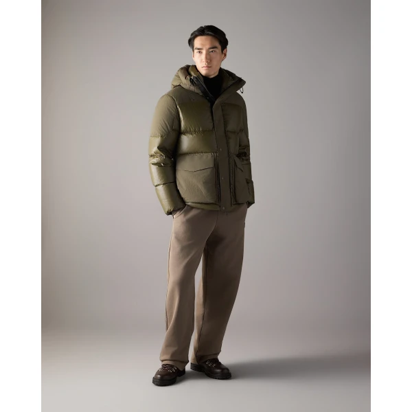 Moose Knuckles Briar 3Q Down Puffer in Combat | Men Jackets | Coveti