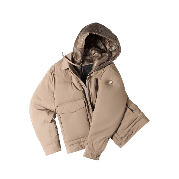 Moose Knuckles Brixton Down Trucker Jacket in Ashen | Coveti