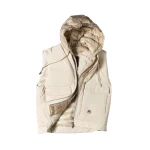 Moose Knuckles Brixton Vest in Alabaster | Coveti