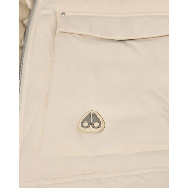 Moose Knuckles Brixton Vest in Alabaster | Men Jackets | Coveti