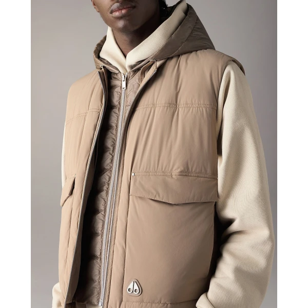 Moose Knuckles Brixton Vest in Ashen | Men Jackets | Coveti