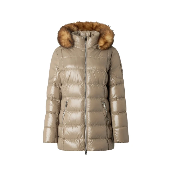 Moose Knuckles Celestia 3Q Down Jacket in Ashen | Coveti