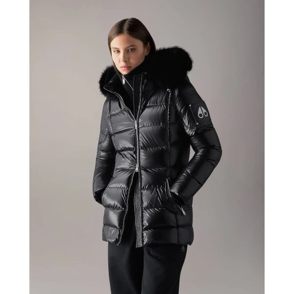 Moose Knuckles Celestia 3Q Down Jacket in Black | Jackets | Coveti