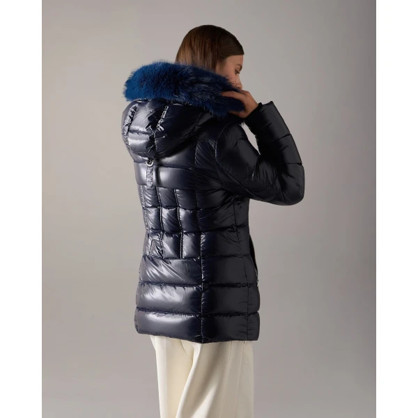 Moose Knuckles Celestia 3Q Down Jacket in Navy | Jackets | Coveti