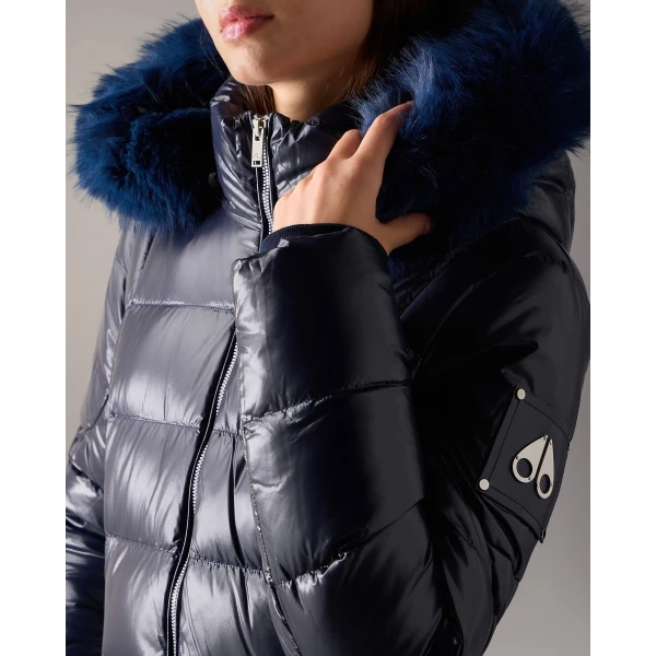 Moose Knuckles Celestia 3Q Down Jacket in Navy | Jackets | Coveti