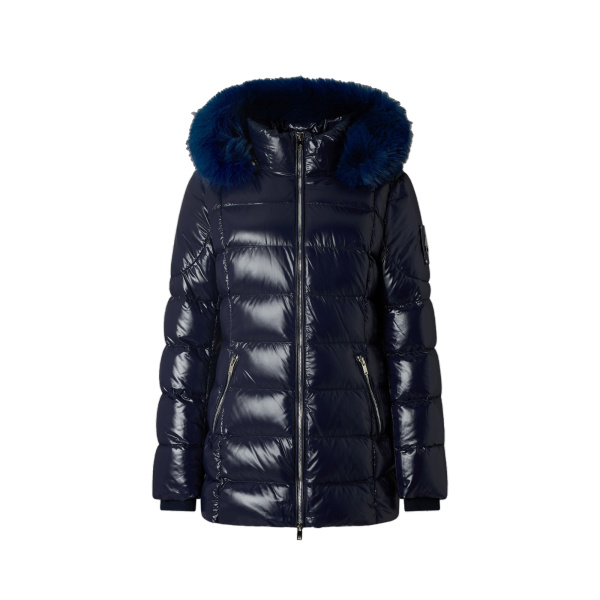 Moose Knuckles Celestia 3Q Down Jacket in Navy | Coveti