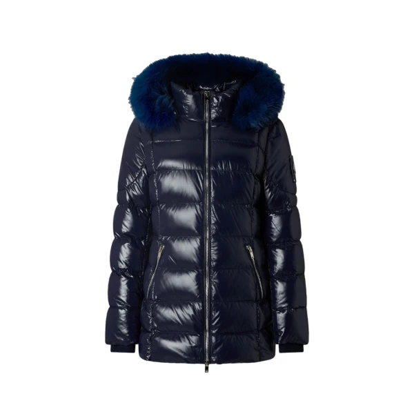 Moose Knuckles Celestia 3Q Down Jacket in Navy | Coveti