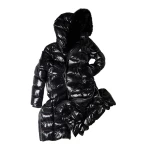 Moose Knuckles Celestia Long Down Parka in Black | Coveti