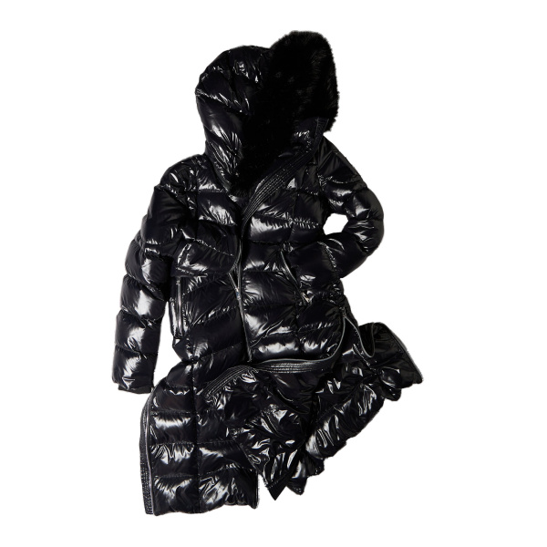 Moose Knuckles Celestia Long Down Parka in Black | Coveti