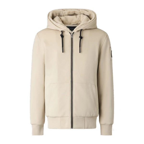 Moose Knuckles Classic Bunny Hoodie in Alabaster | Coveti