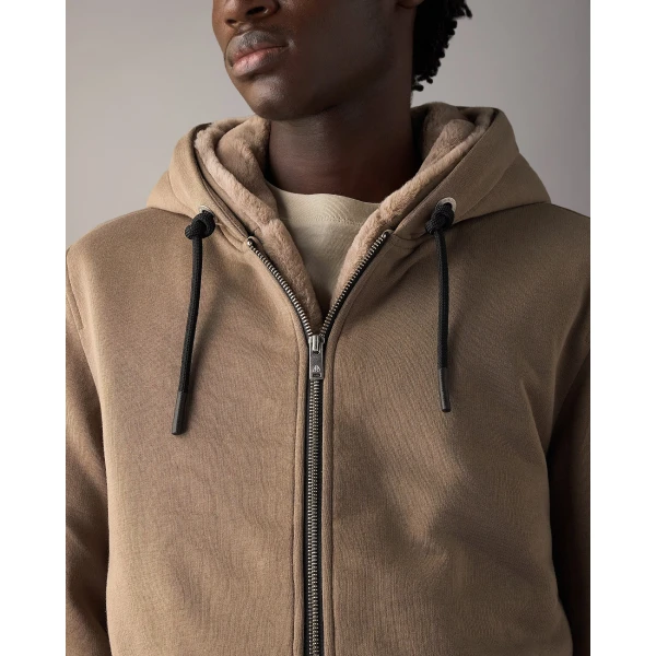 Moose Knuckles Classic Bunny Hoodie in Ashen | Sweatshirts | Coveti