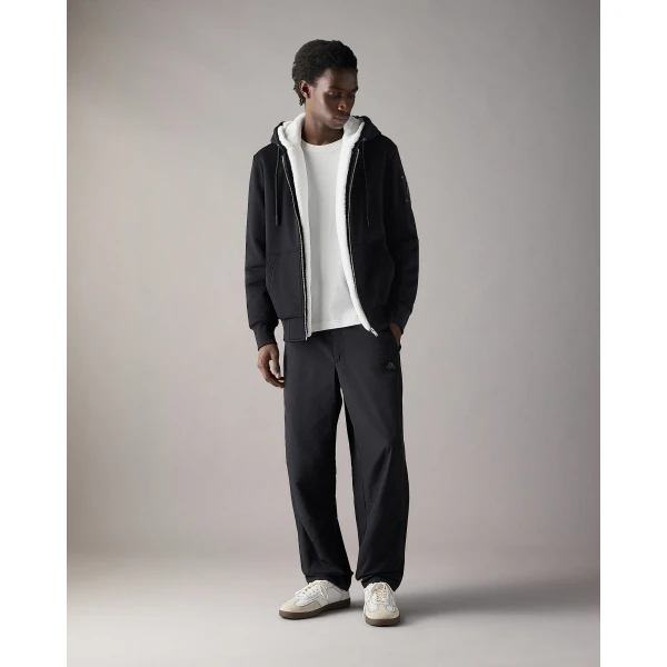 Moose Knuckles Classic Bunny Hoodie in Black and White | Sweatshirts | Coveti