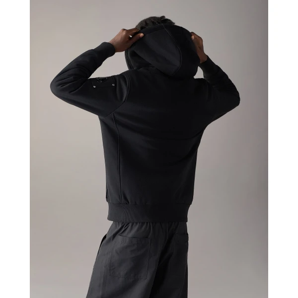 Moose Knuckles Classic Bunny Hoodie in Black | Sweatshirts | Coveti