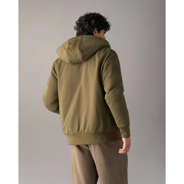 Moose Knuckles Classic Bunny Hoodie in Combat | Sweatshirts | Coveti