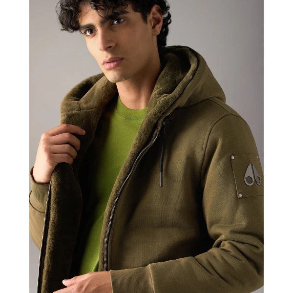 Moose Knuckles Classic Bunny Hoodie in Combat | Sweatshirts | Coveti