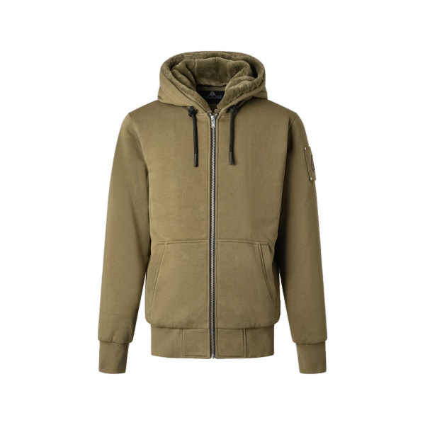 Moose Knuckles Classic Bunny Hoodie in Combat | Coveti