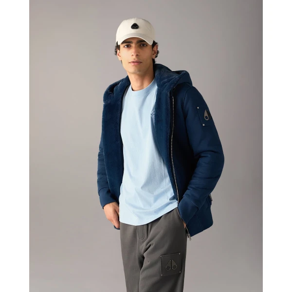 Moose Knuckles Classic Bunny Hoodie in Nightfall | Sweatshirts | Coveti
