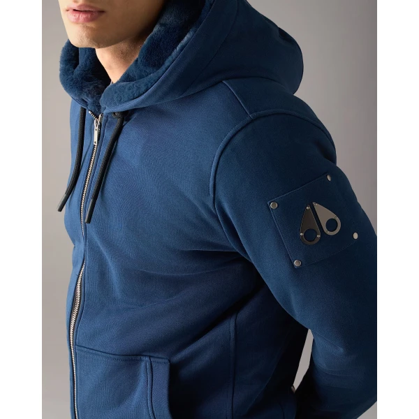 Moose Knuckles Classic Bunny Hoodie in Nightfall | Sweatshirts | Coveti