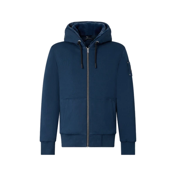 Moose Knuckles Classic Bunny Hoodie in Nightfall | Coveti