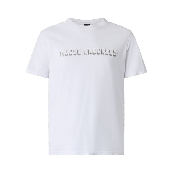 Moose Knuckles Connor Logo T-Shirt in Milky Way | Coveti