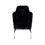 Moose Knuckles Cosmo Faux Fur Vest in Black | Coveti