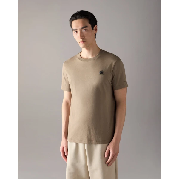 Moose Knuckles Crescent T-Shirt in Ashen | T-shirts & vests | Coveti