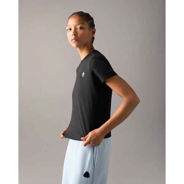 Moose Knuckles Crescent T-Shirt in Black | T-shirts | Coveti